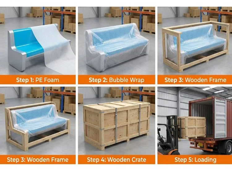 Modern Commercial FRP Bench