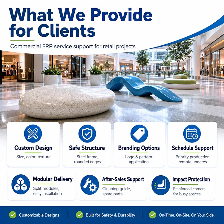 Shopping Mall and Retail Custom Furniture